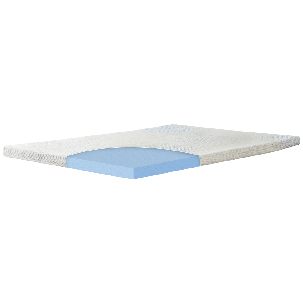 Mlily Mattress topper with a Cool Gel on a white cover